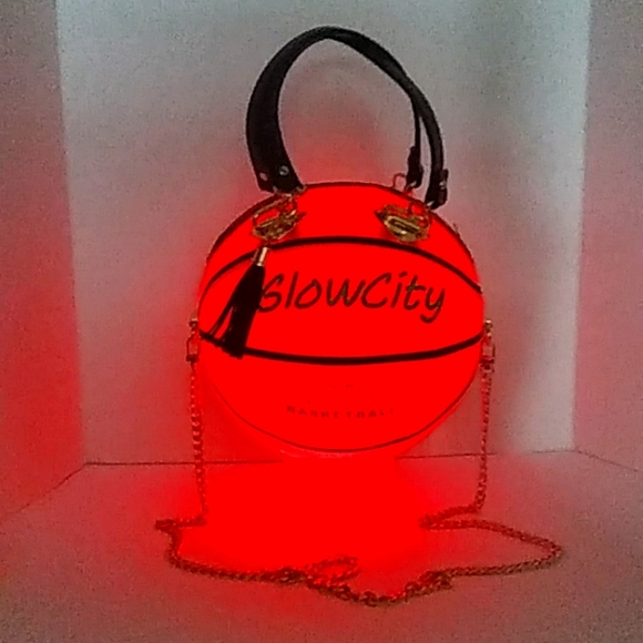 NWT Limited Edition HANDMADE "GLOW" Basketball Purse 🏀 - Picture 9 of 17